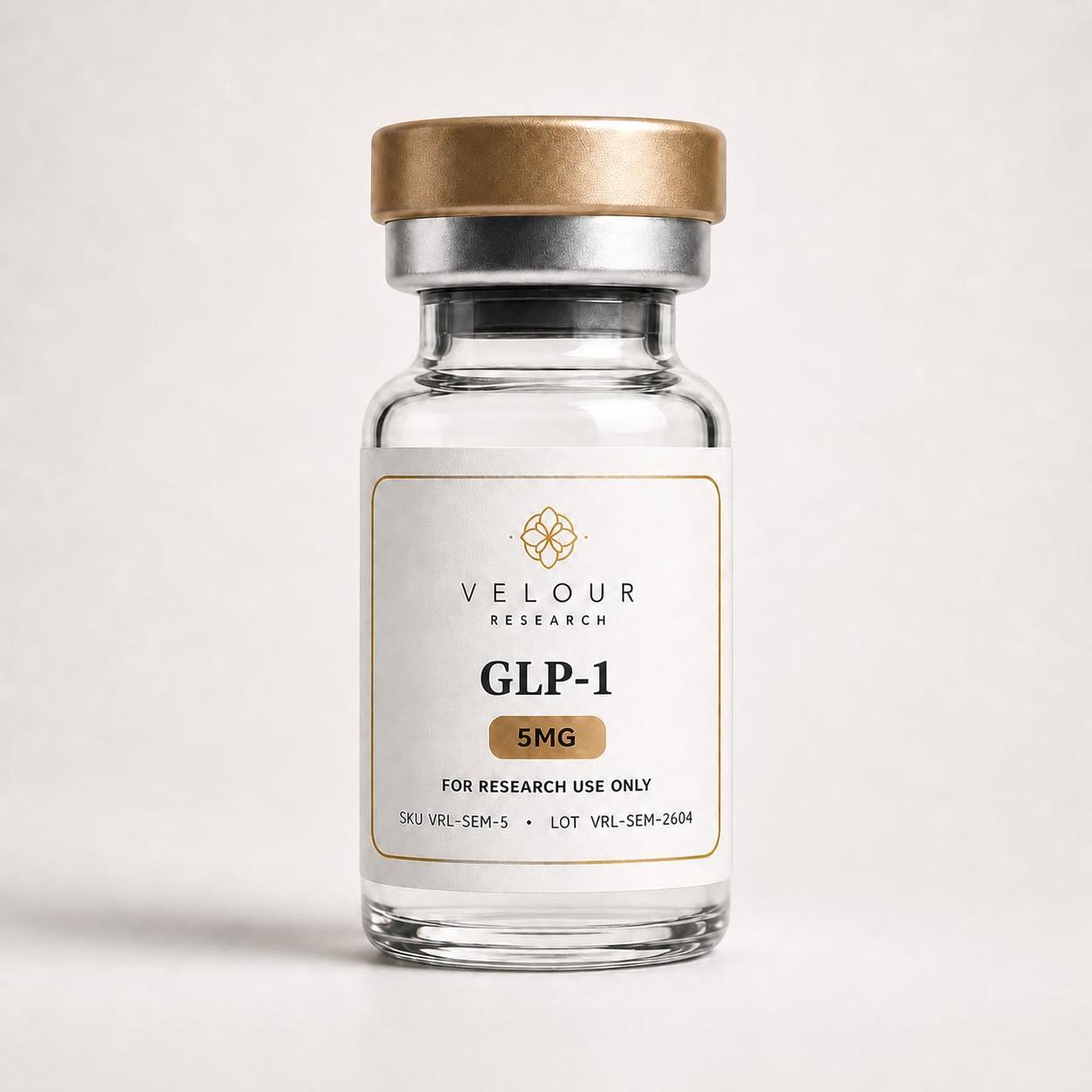 GLP-1 research material vial