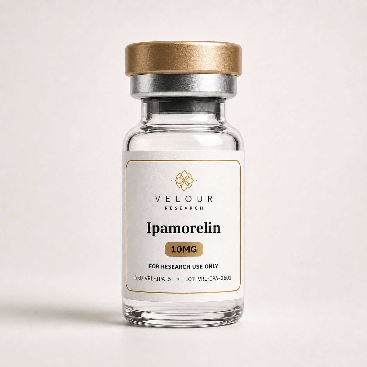 Ipamorelin research material vial