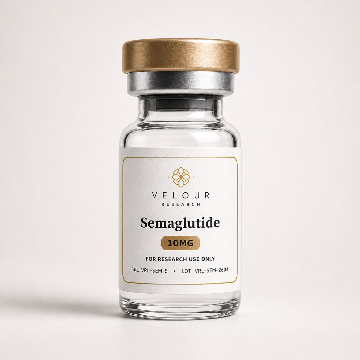 Semaglutide research material vial