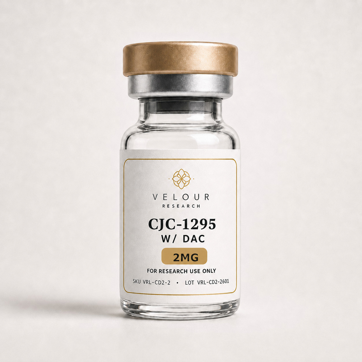 CJC-1295 w/ DAC 2mg research material vial