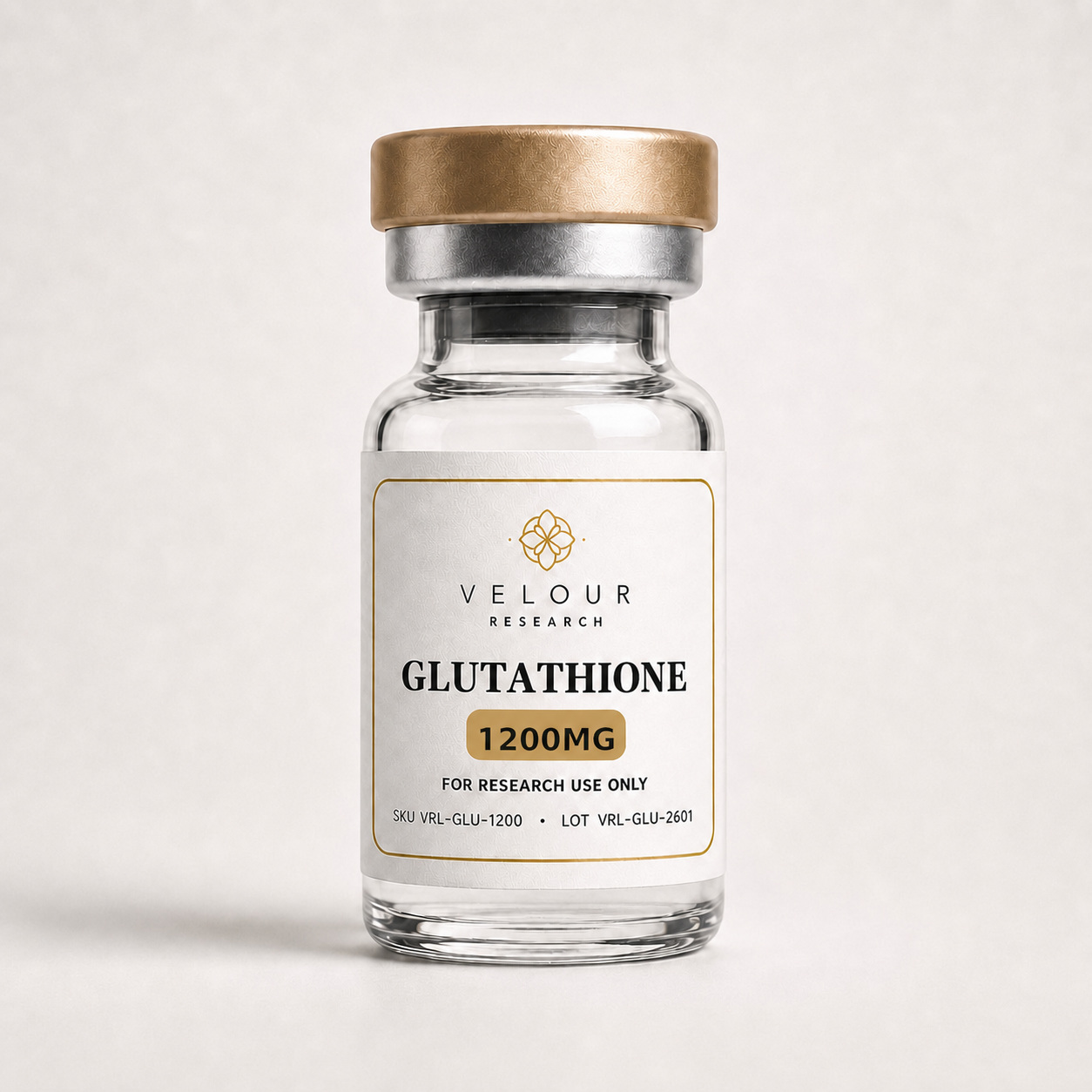 Glutathione 1200mg research material vial