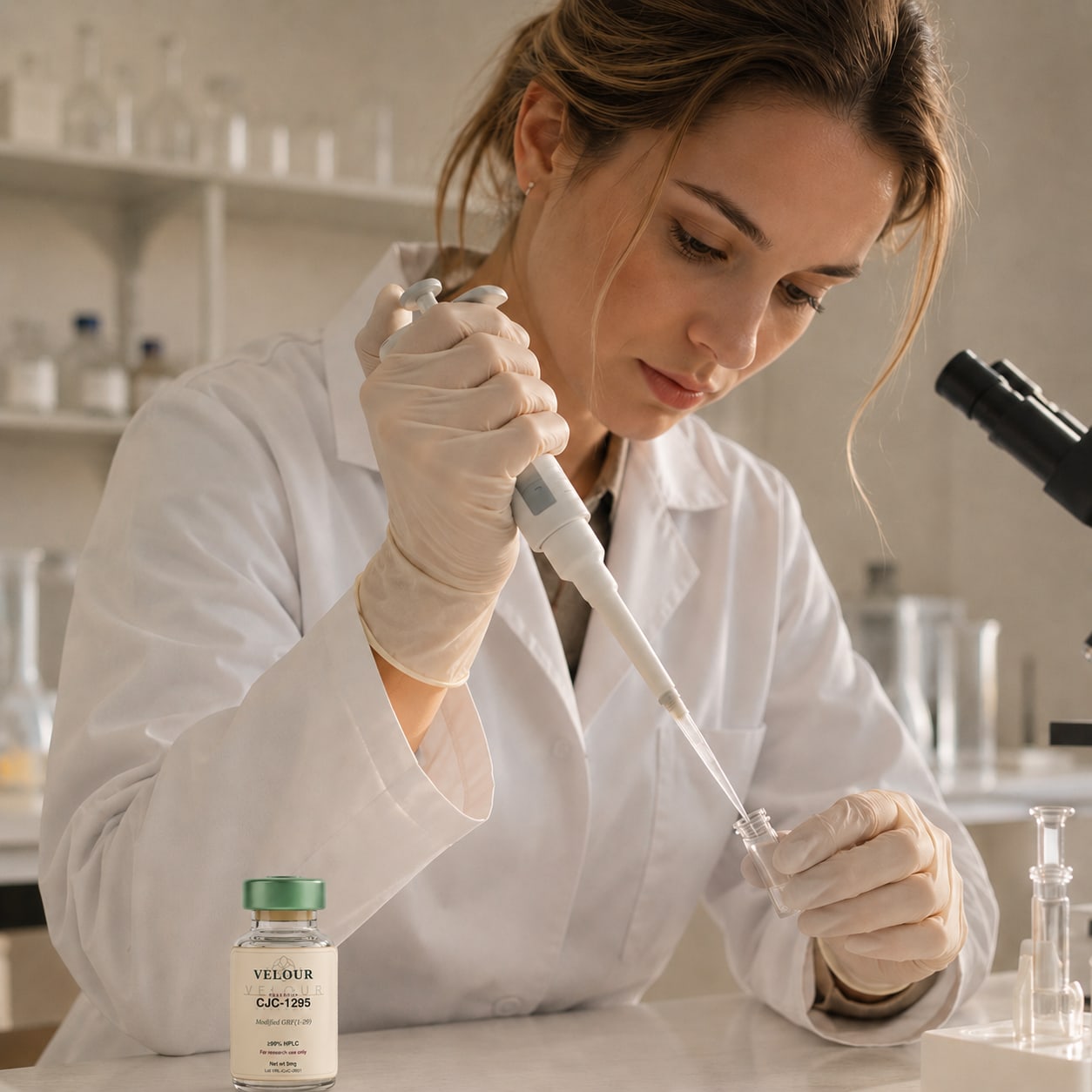Velour Research laboratory scientist